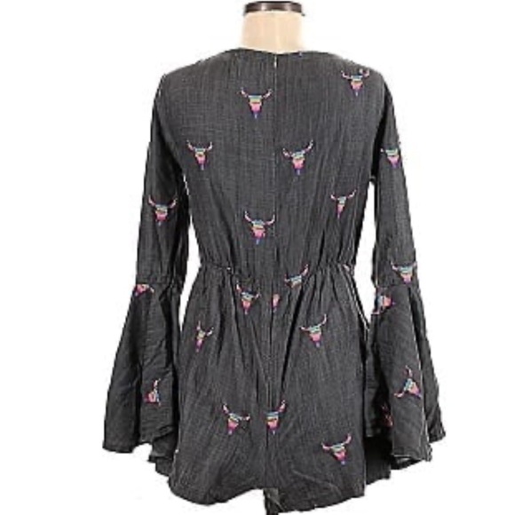 Anthropologie Judith March Chambray Romper Shorts sz L NEW Size L NEW #C416 - Picture 2 of 13